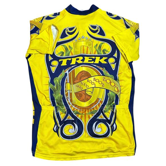 Vtg Lance Armstrong Yellow Trek Cycling Jersey Sz XL 5 time Tour Commemoration - Picture 8 of 8